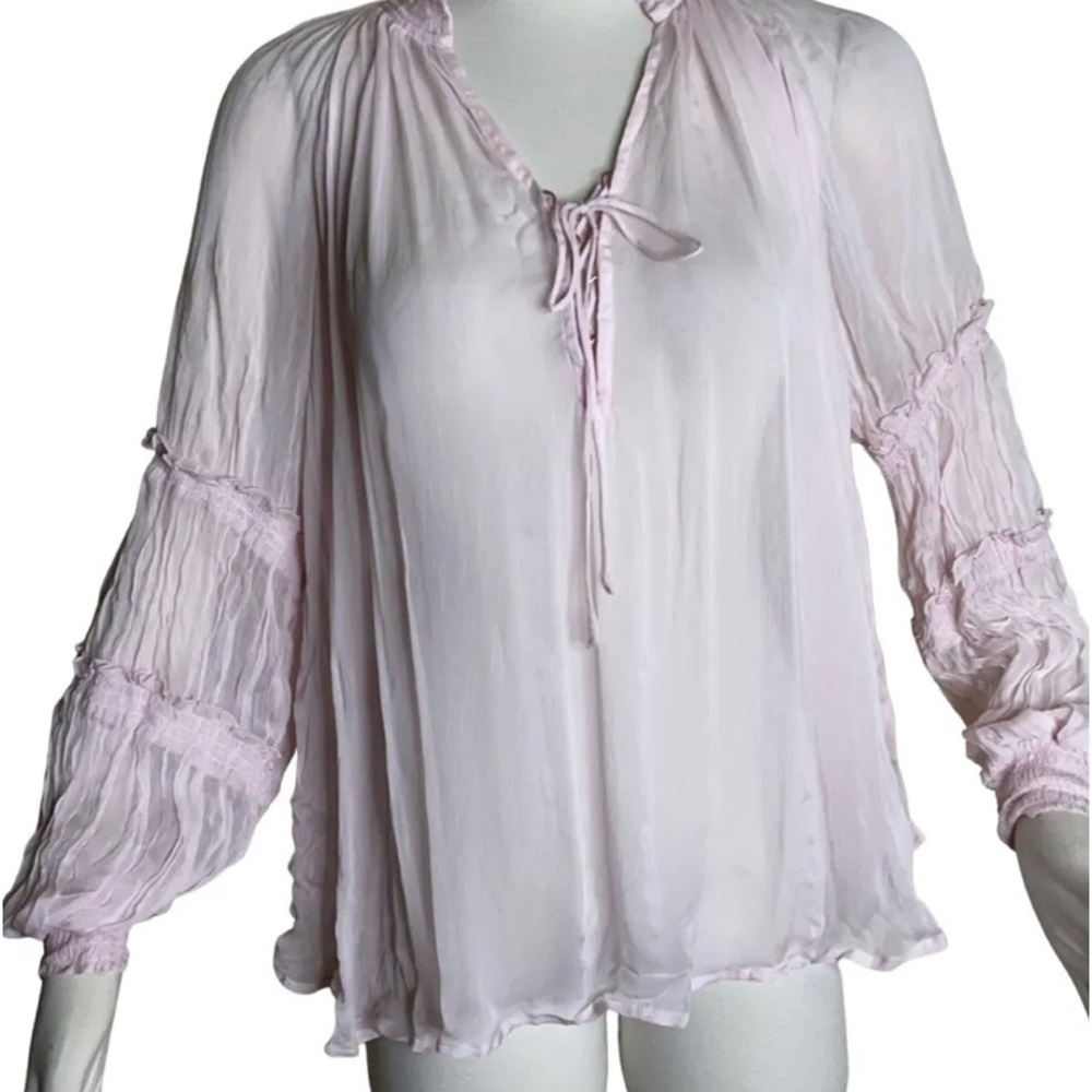 Brand new feee people light pink blouse